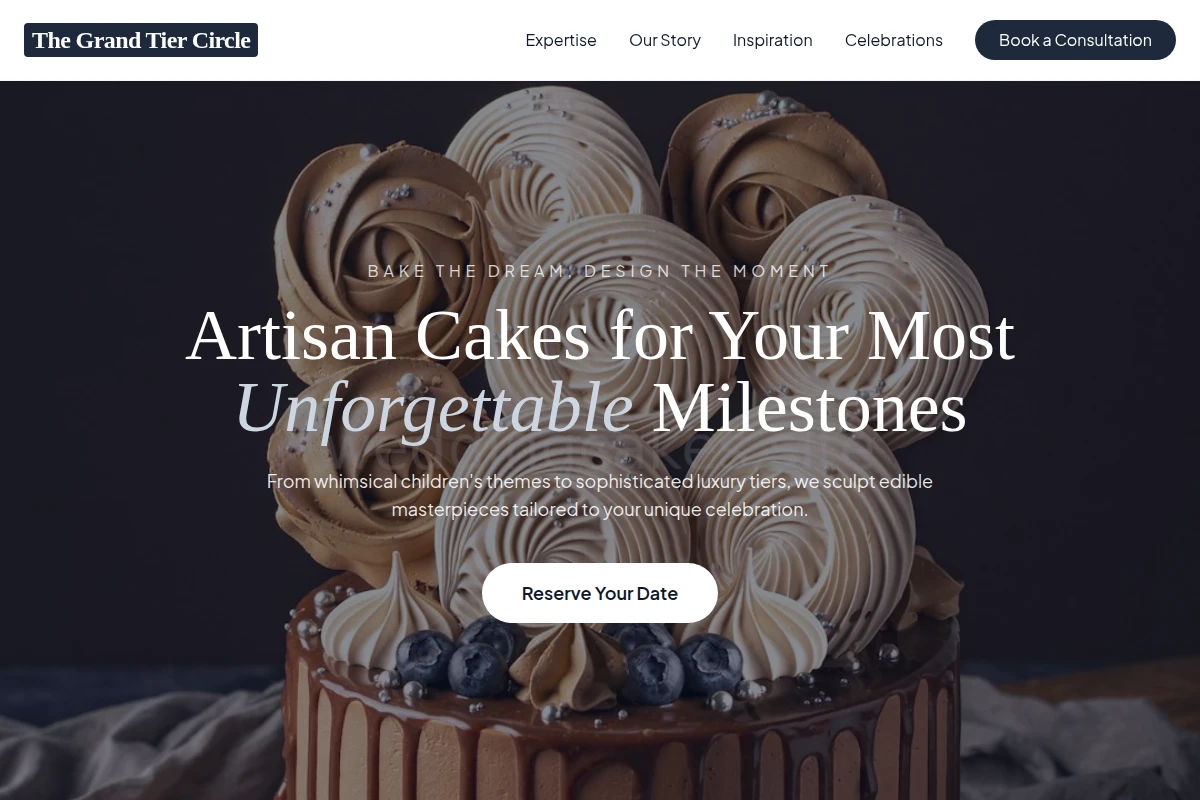 Modern Birthday Cake