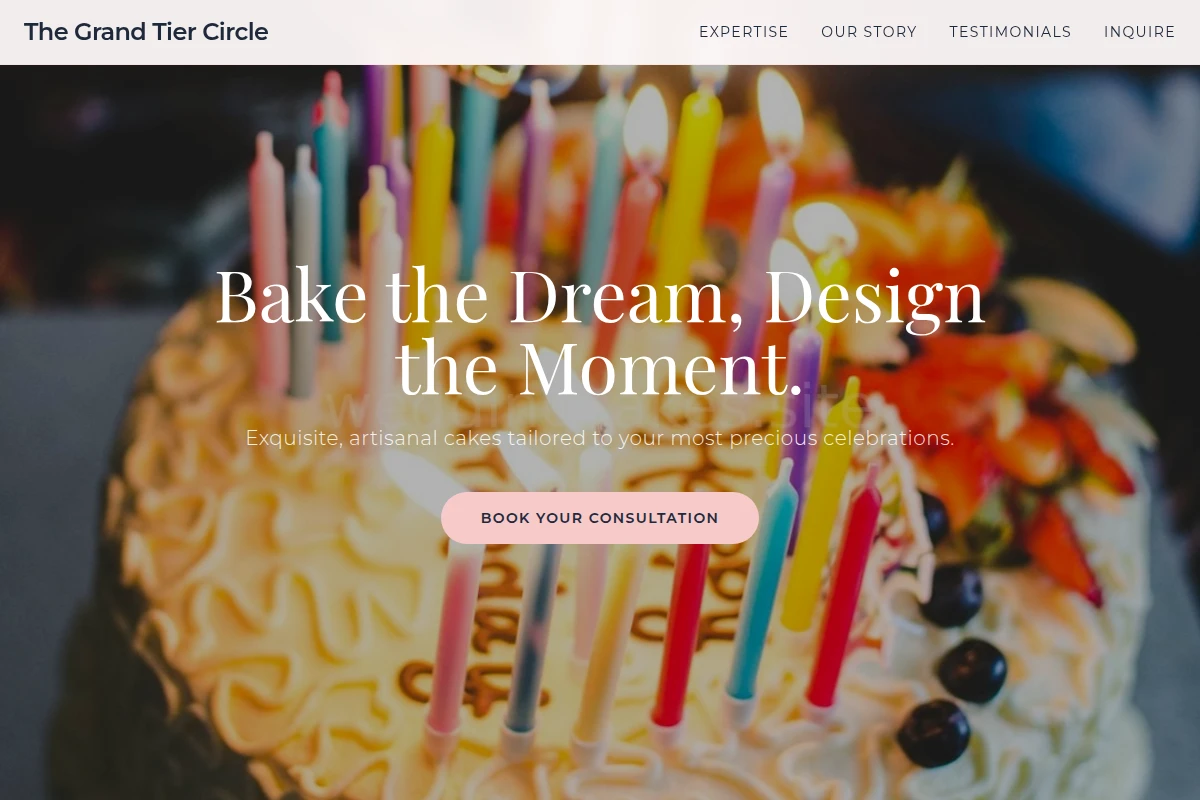 Elegant Birthday Cake