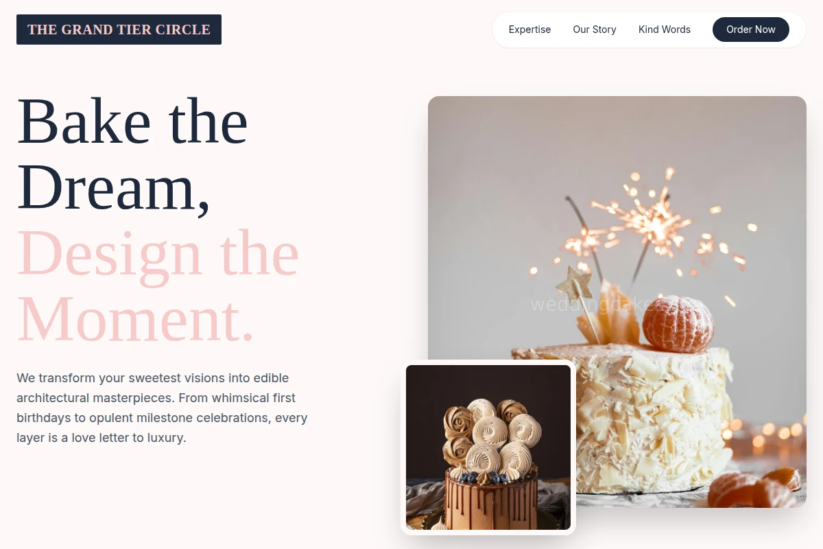 Modern Birthday Cake