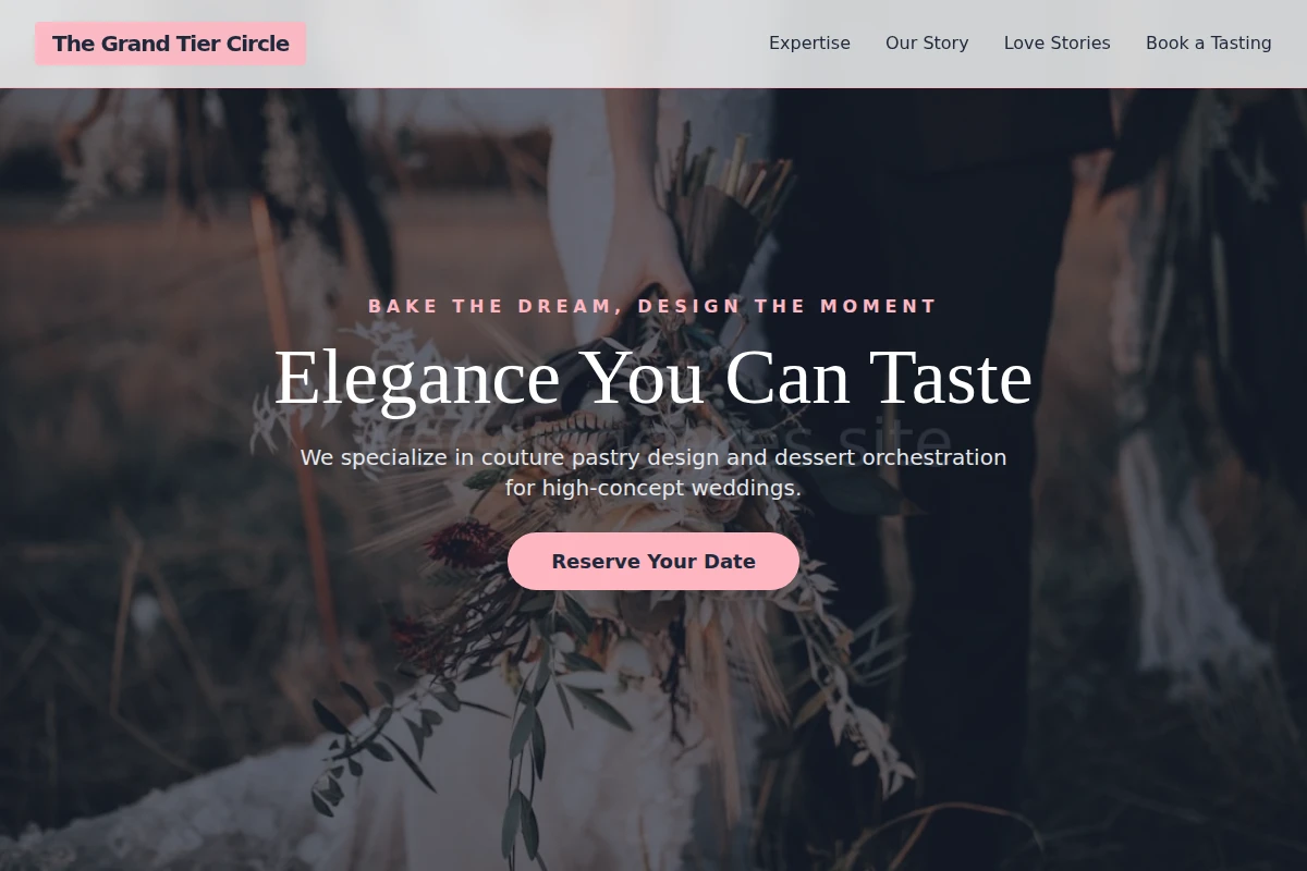 Pastry Wedding Planner