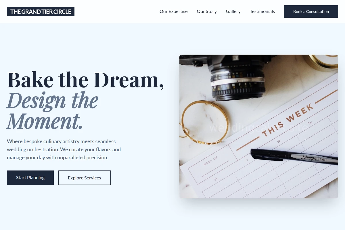 Bakery Wedding Planner