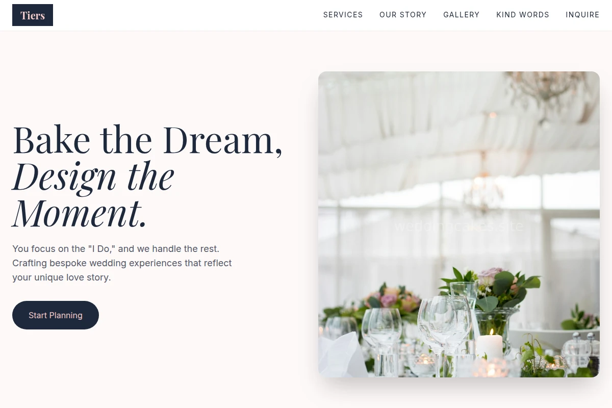Tiers Wedding Planner