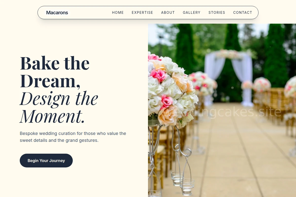 Macarons Wedding Planner