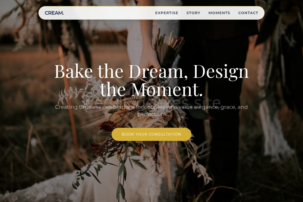 Cream Wedding Planner