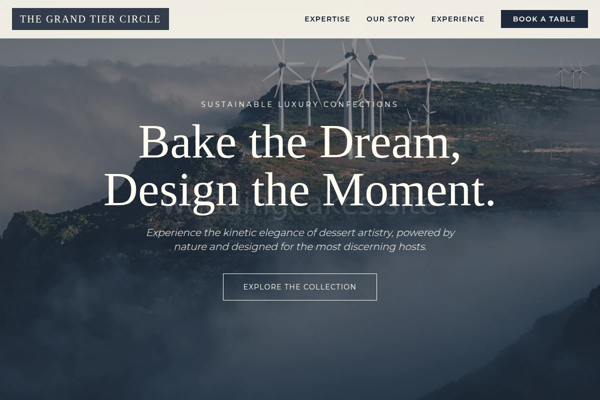 Dessert-Table Wind Turbine